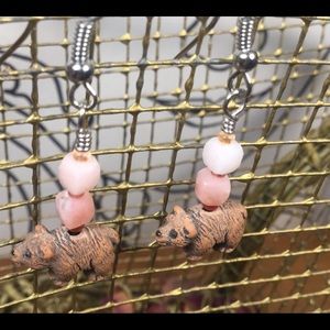 Opal Earrings,One of a kind,Animal Lover,Gemstones